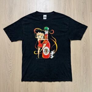 Vintage 2002 Betty Boop Hot Sauce Short Sleeve T-Shirt AAA Alstyle Large Y2K